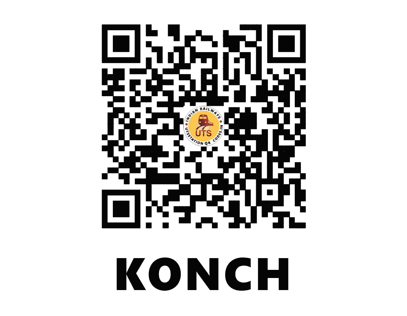 UTS QR Code for KONCH - KNH - NC (UTTAR PRADESH)